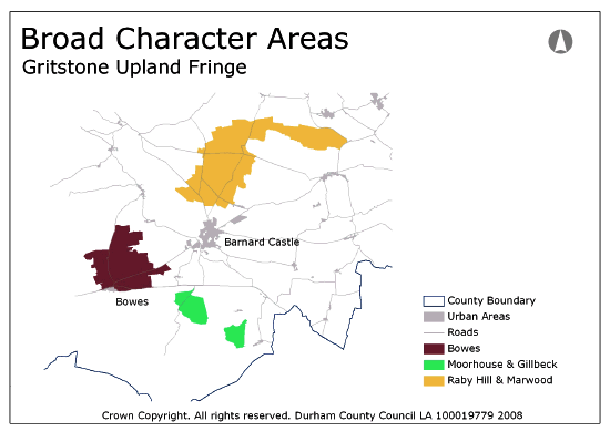 Broad Character Areas - Gritstone Upland Fringe