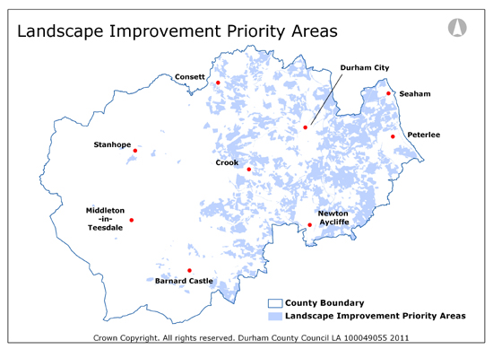 Landscape Improvement Priority Areas Map