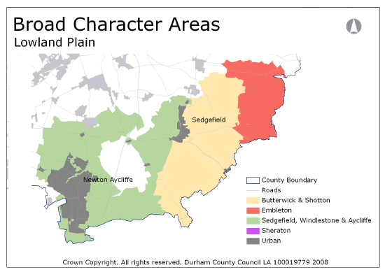 Broad Character Areas - Lowland Plain Map