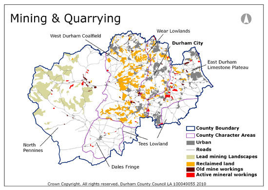 Mining and Quarrying Map