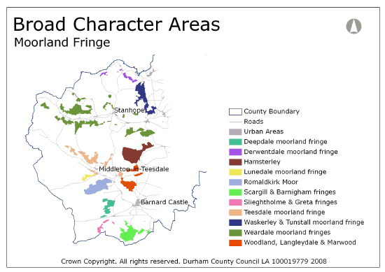 Broad Character Areas - Moorland Fringe