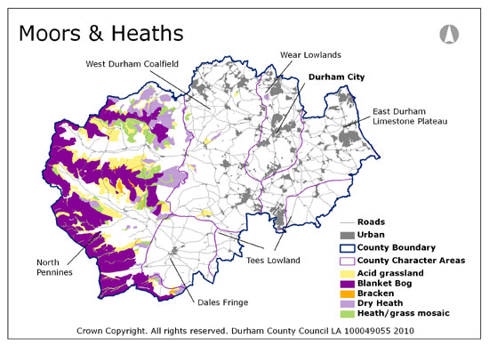 Moors and Heaths Map