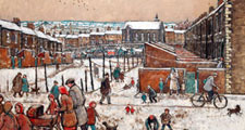 Painting of Pit Village Life - Norman Cornish