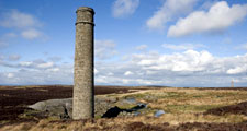 Chimney of former Sikeshead Mine. © Copyright Dean Allison. Licensed for reuse under a Creative Commons Licence (see Legal Information)