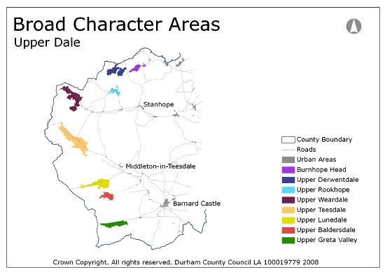 Broad Character Areas - Upper Dale