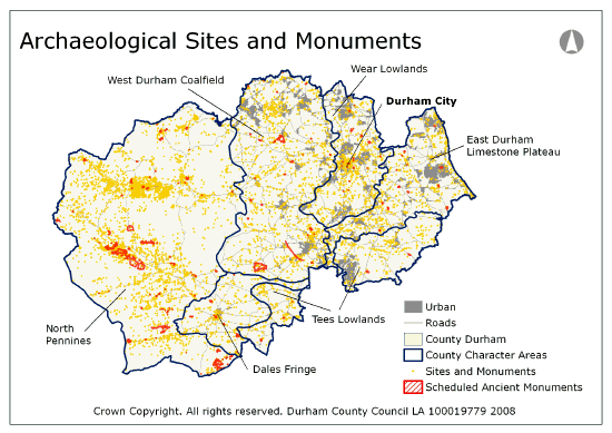 Archaeological Sites and Monuments Map