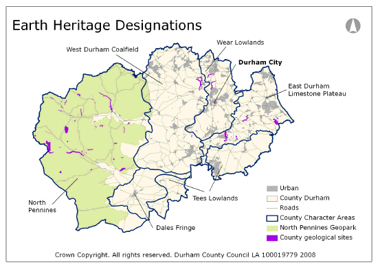 Earth Heritage Designation Map