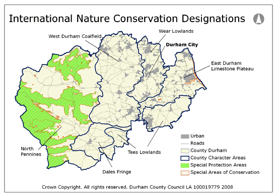 International Nature Conservation Designations Map