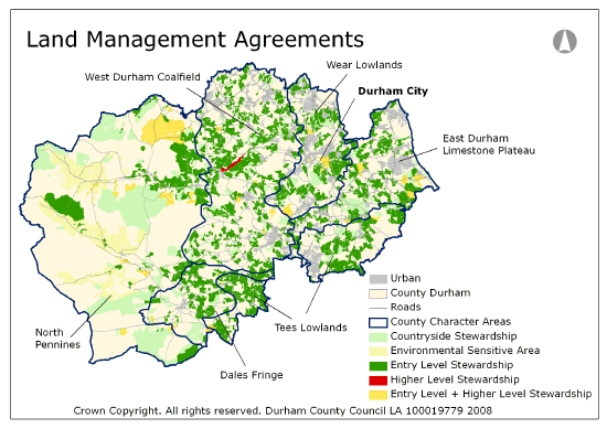 Land Management Agreements Map
