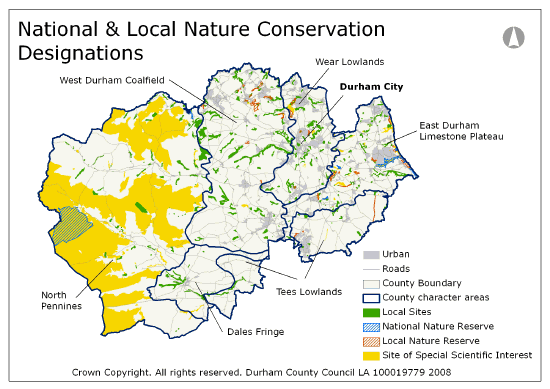 National and Local Nature Designations Map