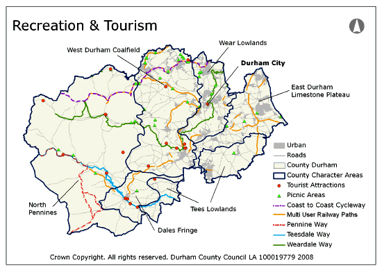 Recreation and Tourism Map